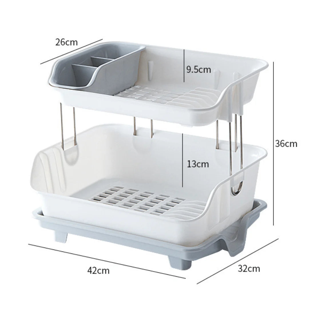 Smart Space Double-Layer Dish Rack