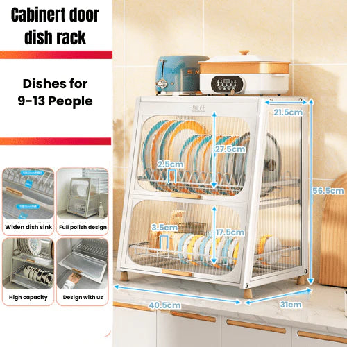 2 Tier Kitchen Counter Shelf Organizer