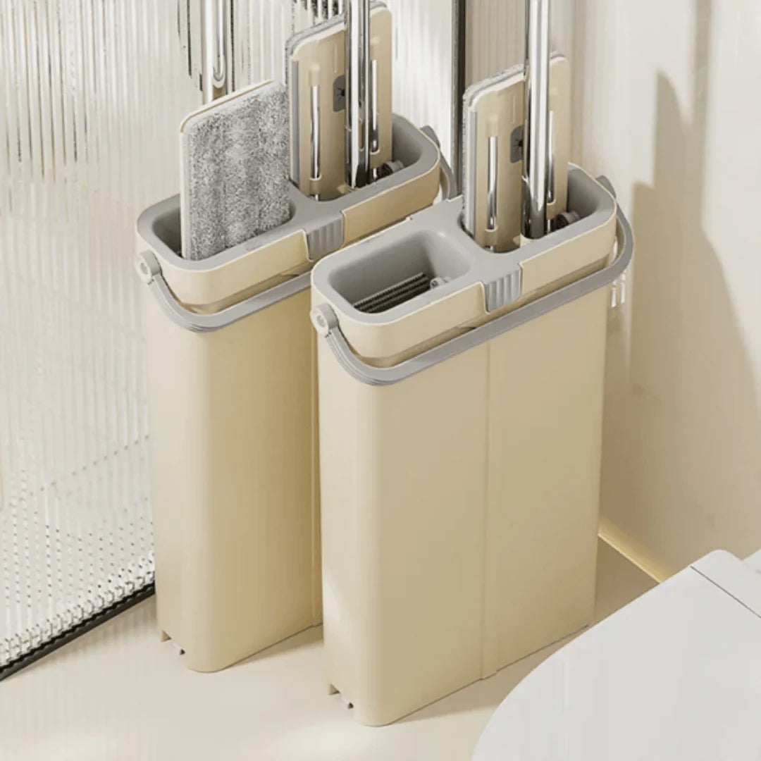 Flat Dormitory Hands-Free Ultra-Dry Mop Basket