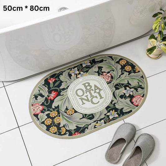 Multipurpose Waterproof Leather Foot Mats (Round Style-2)