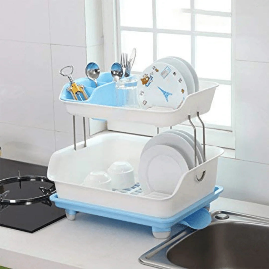 2-Tier Dish Drainer Rack