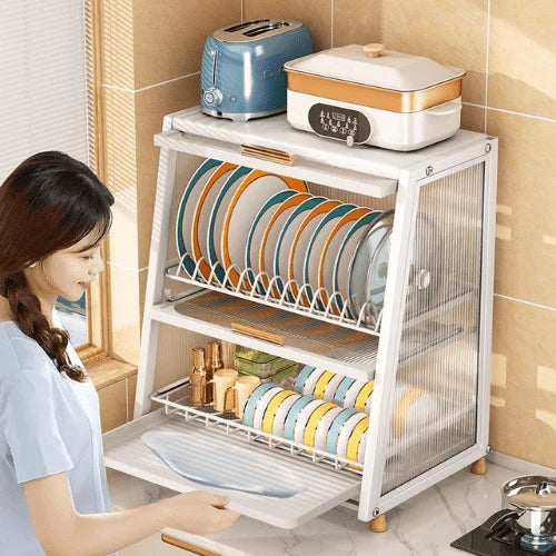 2 Tier Kitchen Counter Shelf Organizer
