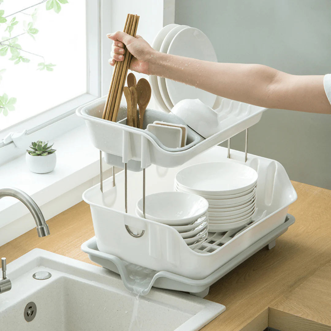 Smart Space Double-Layer Dish Rack