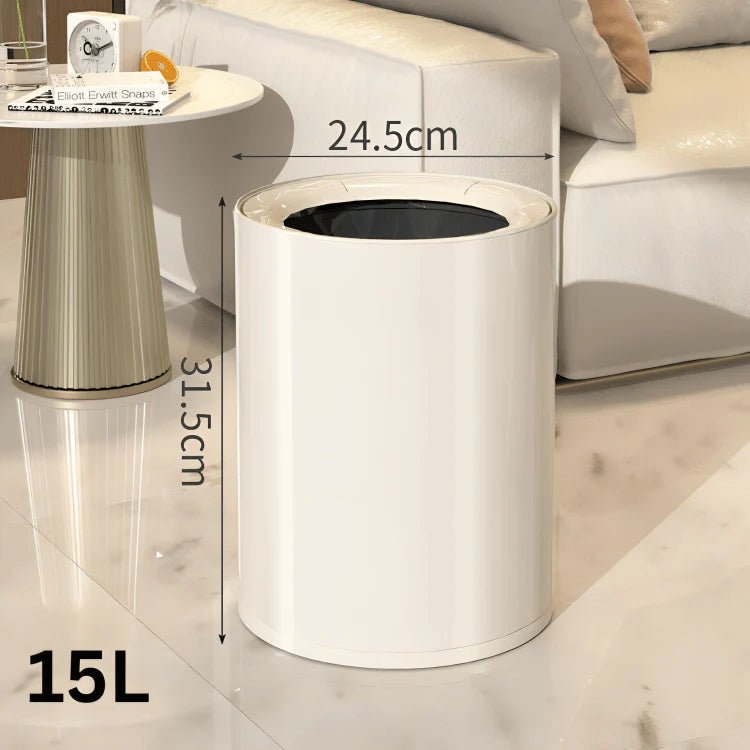 Elegant Carbon Steel Sleeve Trash Can