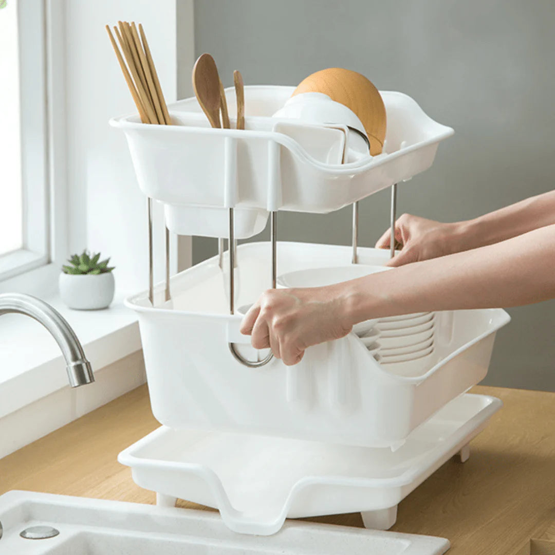 Smart Space Double-Layer Dish Rack