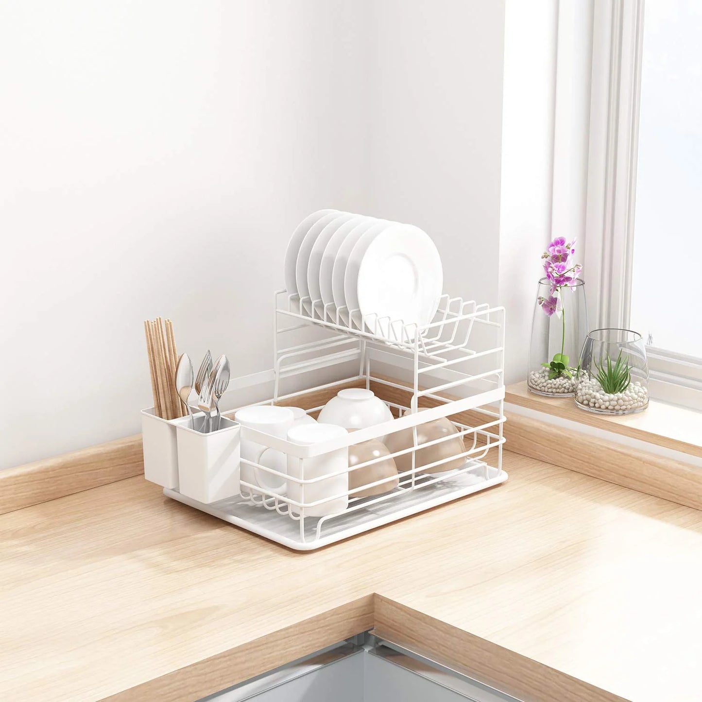 Stable & Secure Dish Drying Rack