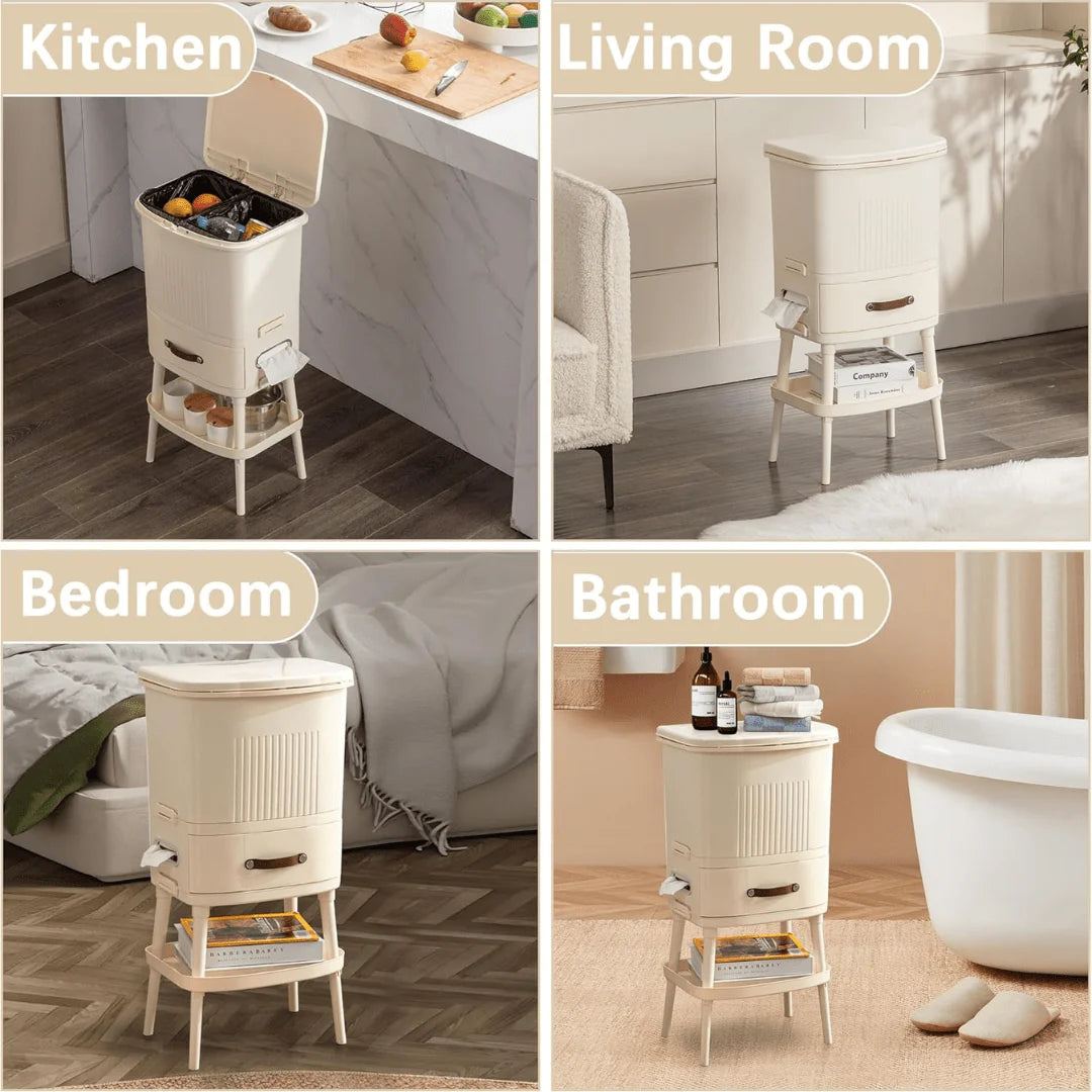 Nordic High-Leg Trash Can