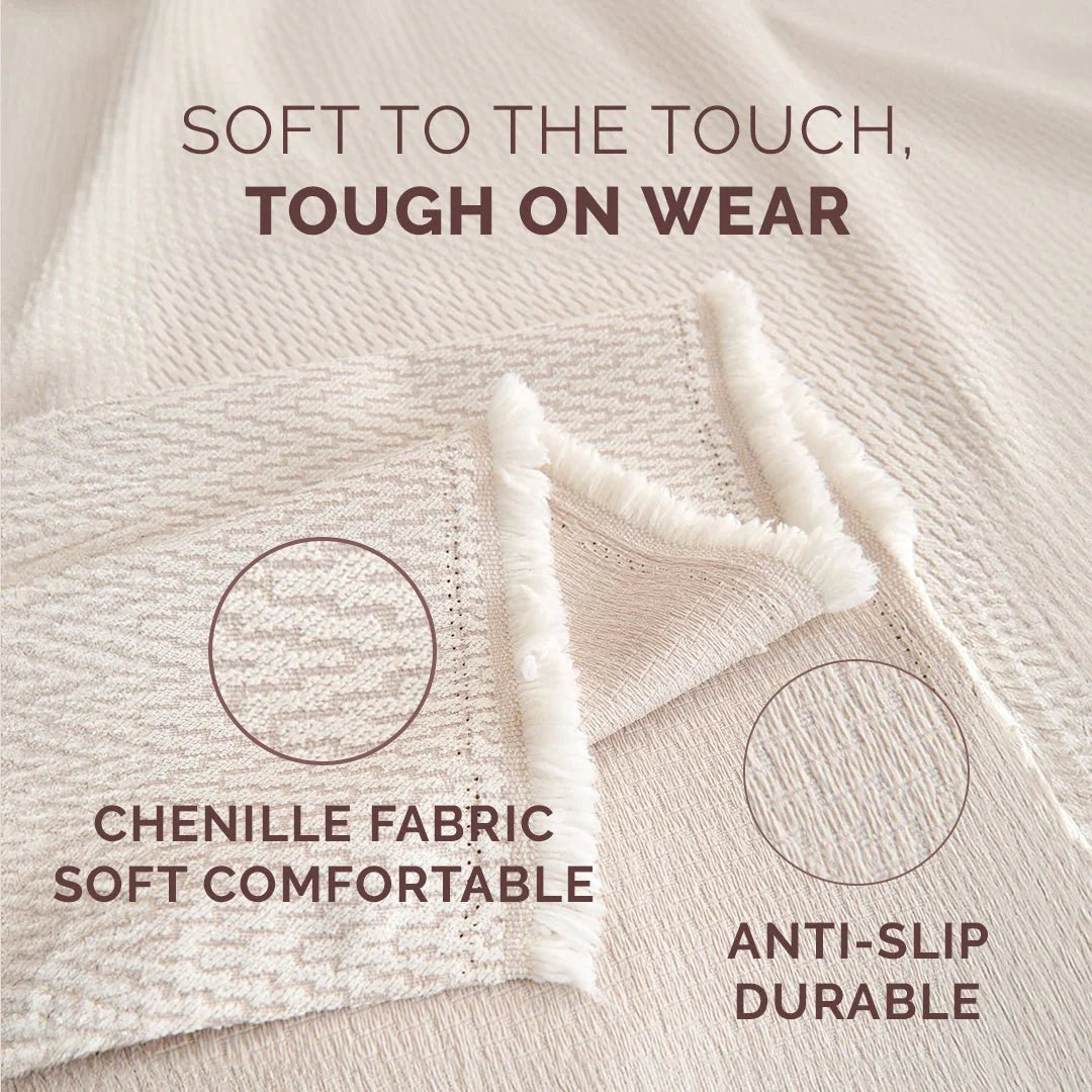 Elegance Chenille Sofa Cover : [EM-SC-29] Style-1
