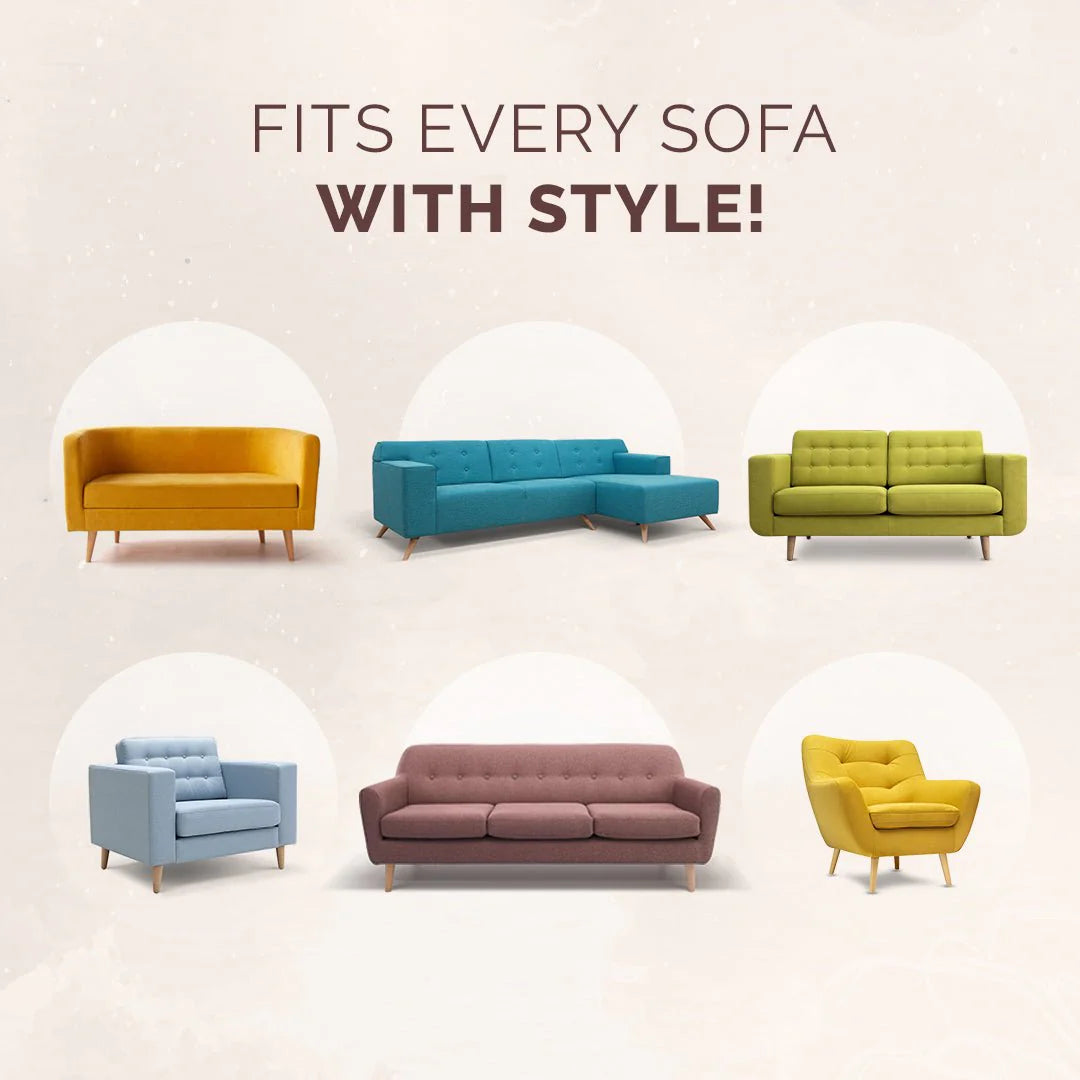 Elegance Chenille Sofa Cover : [EM-SC-29] Style-1