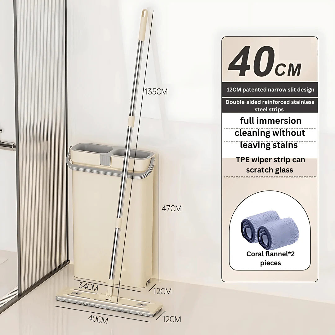 Flat Dormitory Hands-Free Ultra-Dry Mop Basket